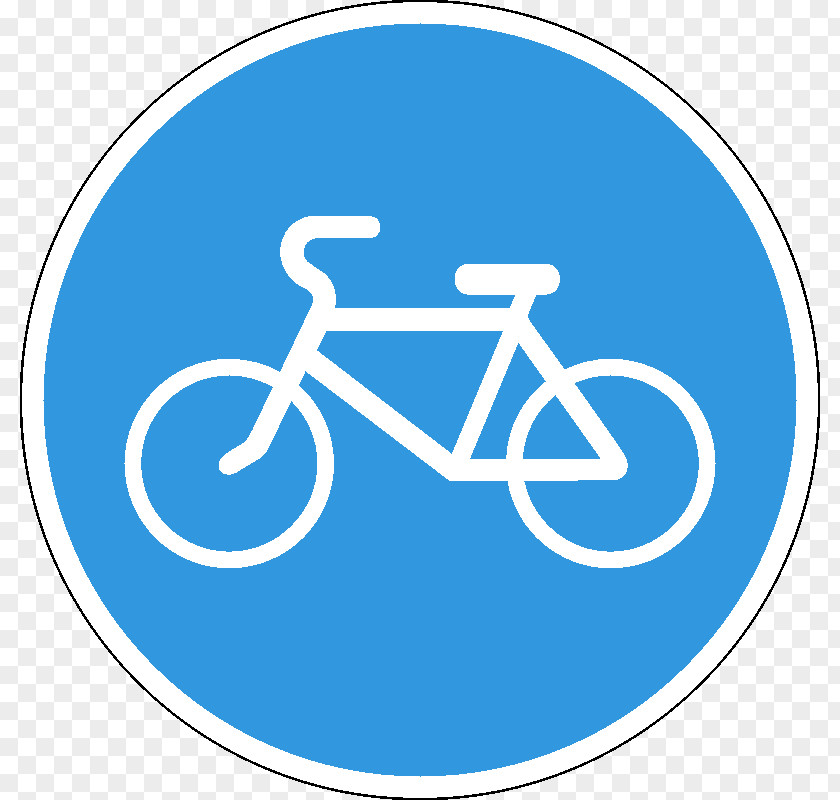 Bicycle Segregated Cycle Facilities Traffic Sign Mandatory PNG