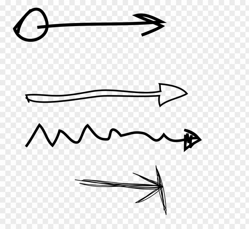 Cartoon Painted Arrow Drawing PNG