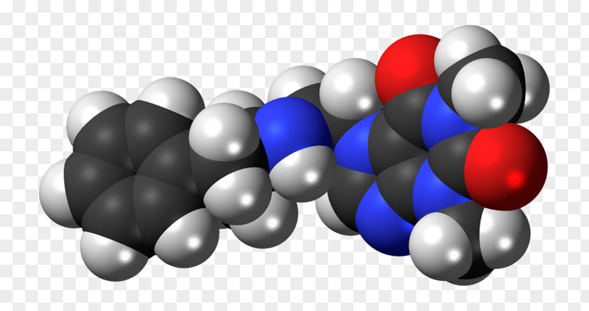 Fenethylline Space-filling Model Drug Levomethamphetamine PNG