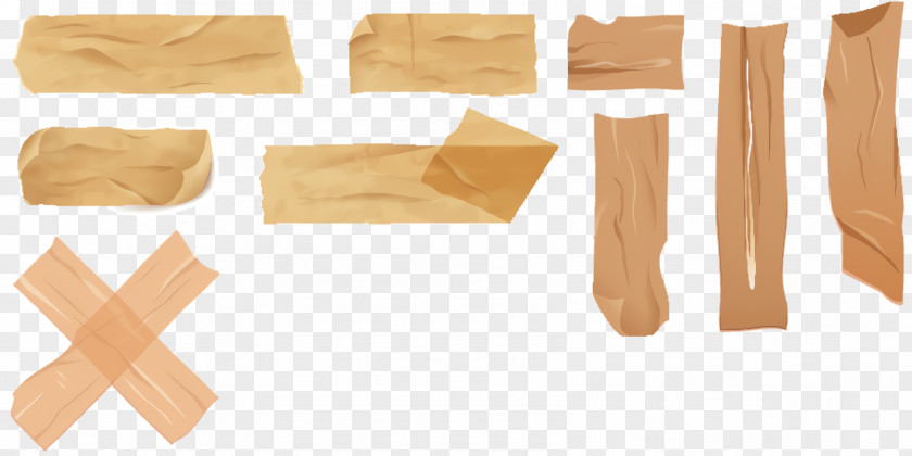 Wooden Block Plywood Adhesive Tape PNG