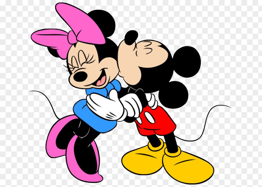 Birthday Kiss Cliparts Mickey Mouse Minnie Pete Clip Art PNG