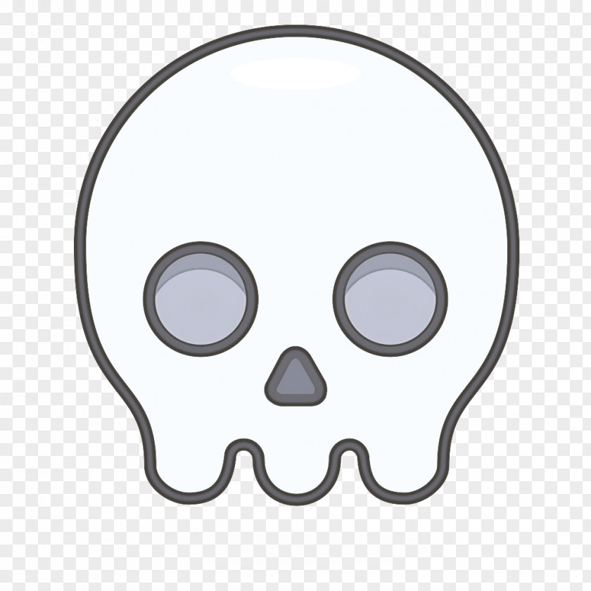 Bone Head Smiley Face Background PNG