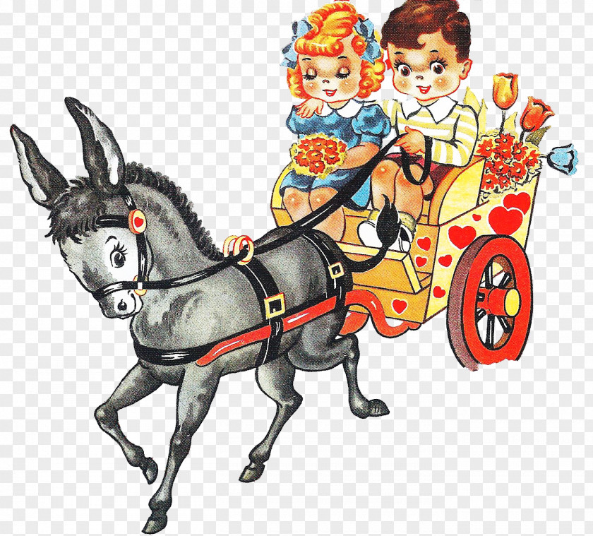 Donkey Mule Horse Harnesses Chariot And Buggy PNG