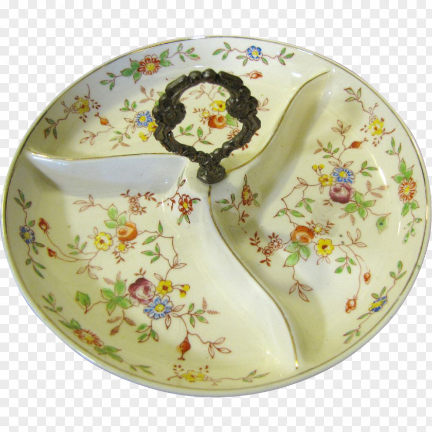 Hand-painted Flower Material Plate Porcelain Platter Saucer Tableware PNG