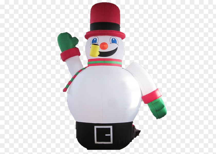 Yantai Inflatable Snowman Santa Claus Christmas Day Decoration PNG