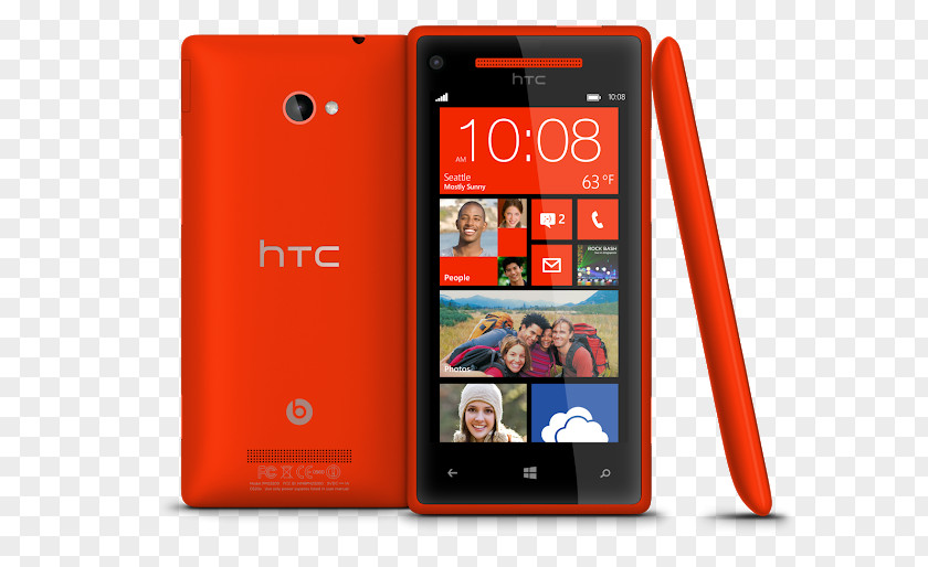 Smartphone HTC Windows Phone 8X 8S PNG