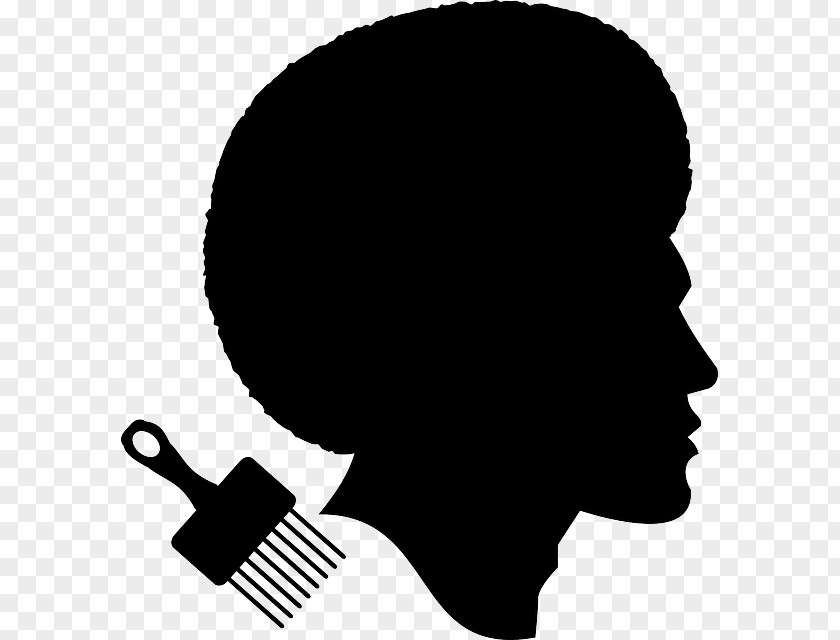 Afro African American Black Silhouette Clip Art PNG