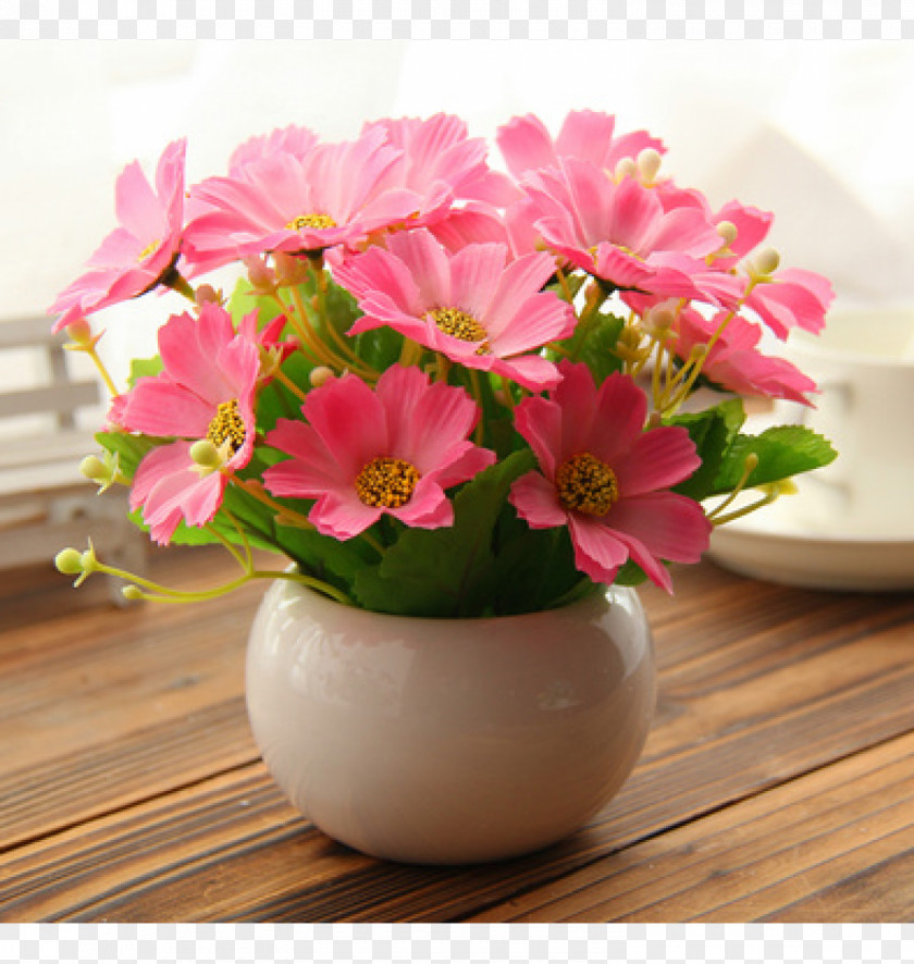 Flower Artificial Flowerpot Plastic Bouquet PNG