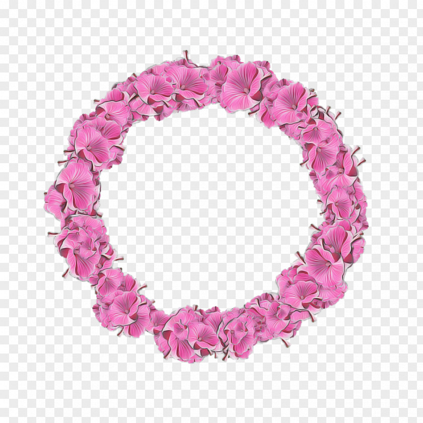 Hair Accessory Petal Pink Bracelet Fashion Lei Magenta PNG