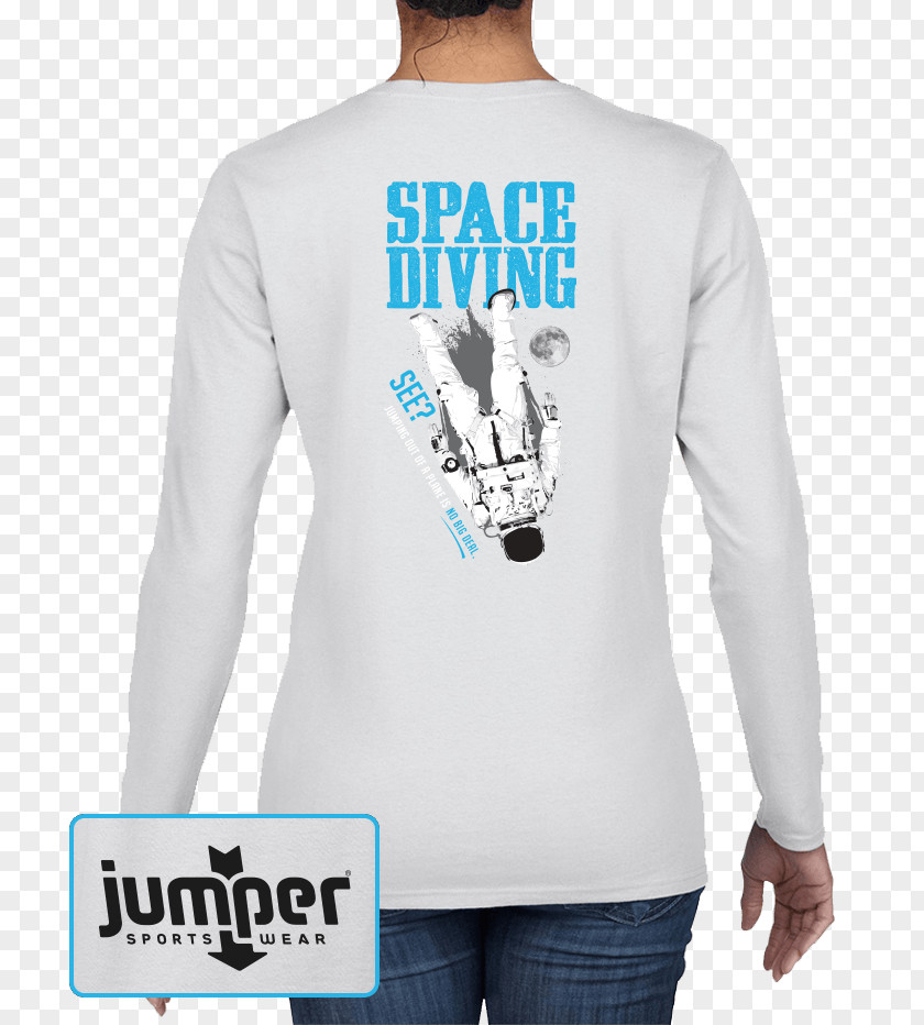 Hooddy Jumper Long-sleeved T-shirt Bluza Space Diving PNG