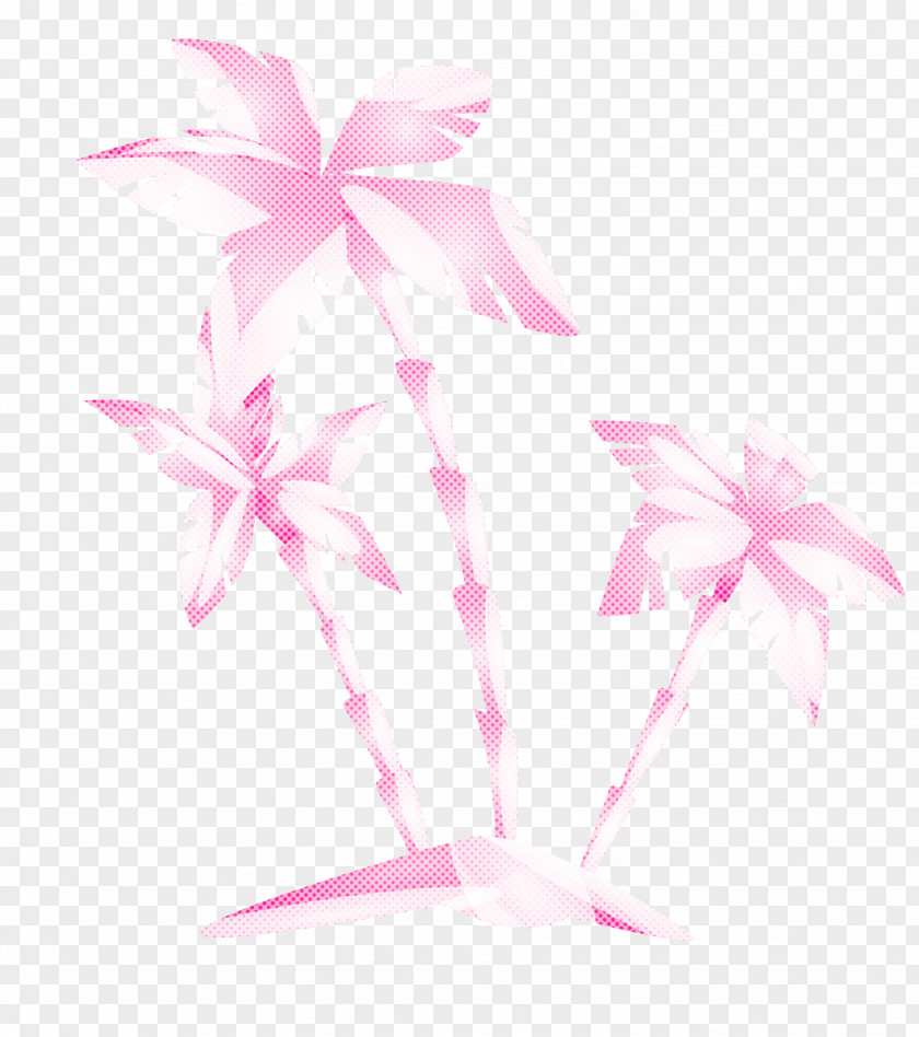 Pink Plant Ribbon PNG