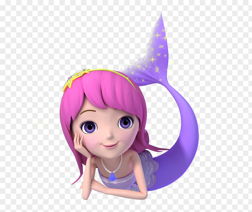 Purple Mermaid The Little Cartoon Animation PNG