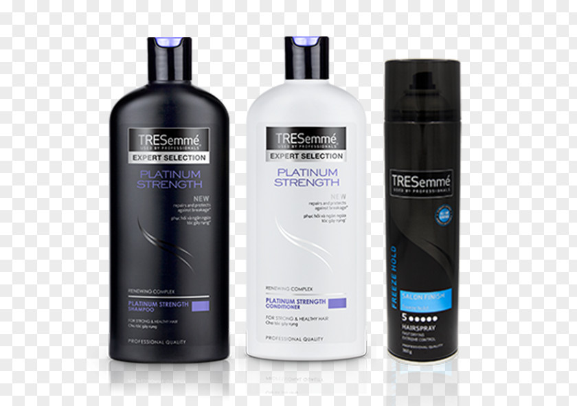 Shampoo TRESemmé Keratin Smooth + Conditioner Hair Care Spray PNG