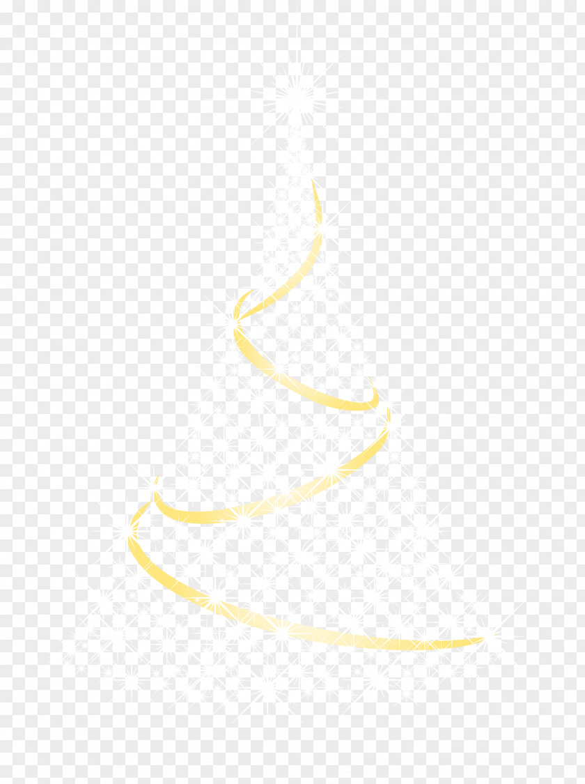 Sparkling Christmas Tree Line Angle Point White Pattern PNG