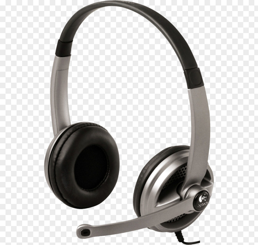 A Pair Of Headphones Microphone Headset Logitech Audio Equipment PNG