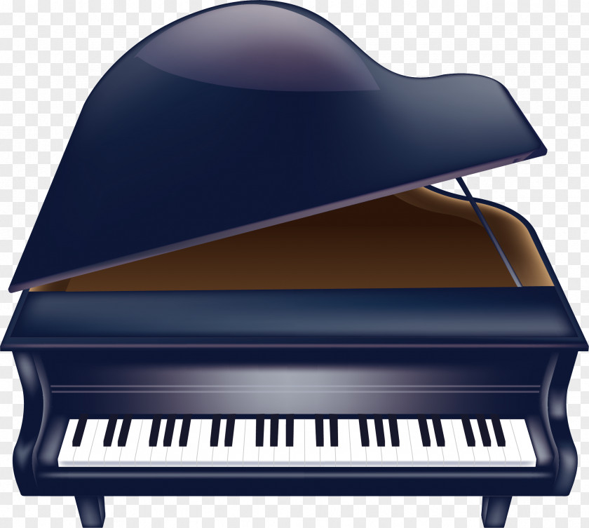 Blue Piano Vector Drawing Royalty-free Illustration PNG