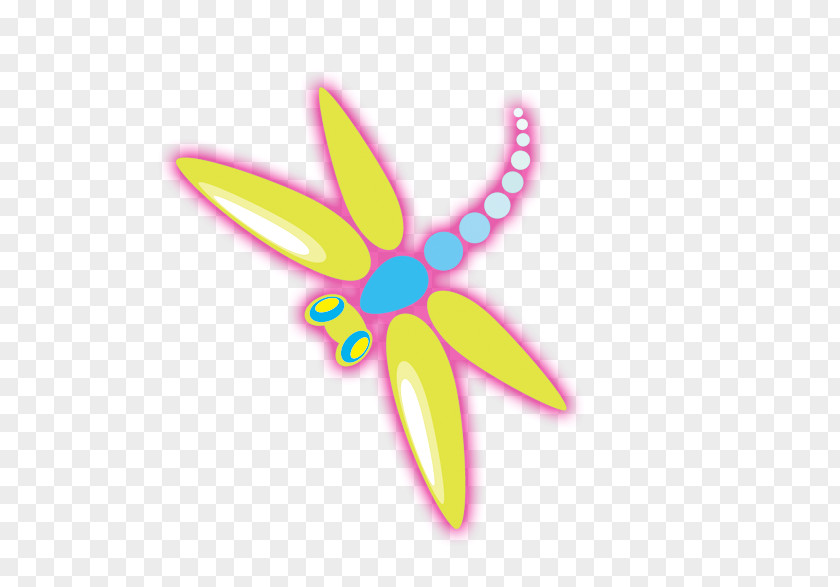 Cartoon Dragonfly Illustration PNG