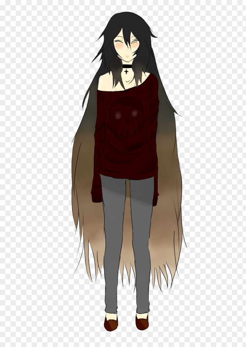 Demon Black Hair Homo Sapiens Maroon Brown PNG