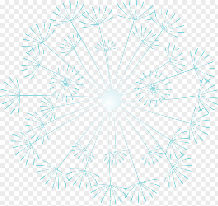 Flower Line Art Symmetry Tree PNG