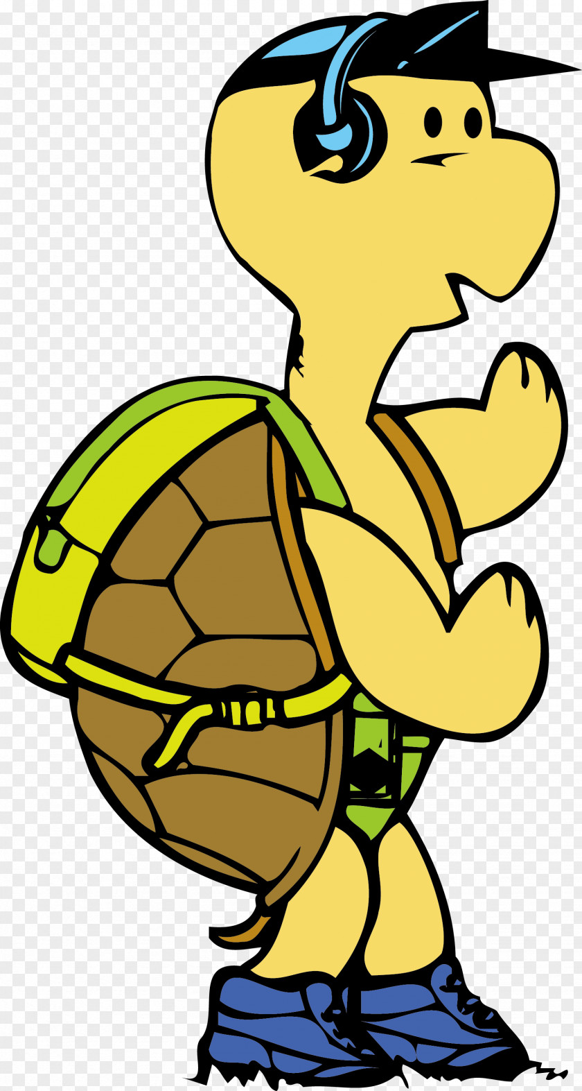 Turtle McDull Cartoon Illustration PNG Illustration, to listen the music of turtle material clipart PNG