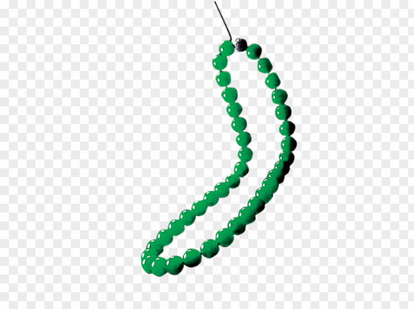 Green Necklace Bead Jewellery Pearl PNG