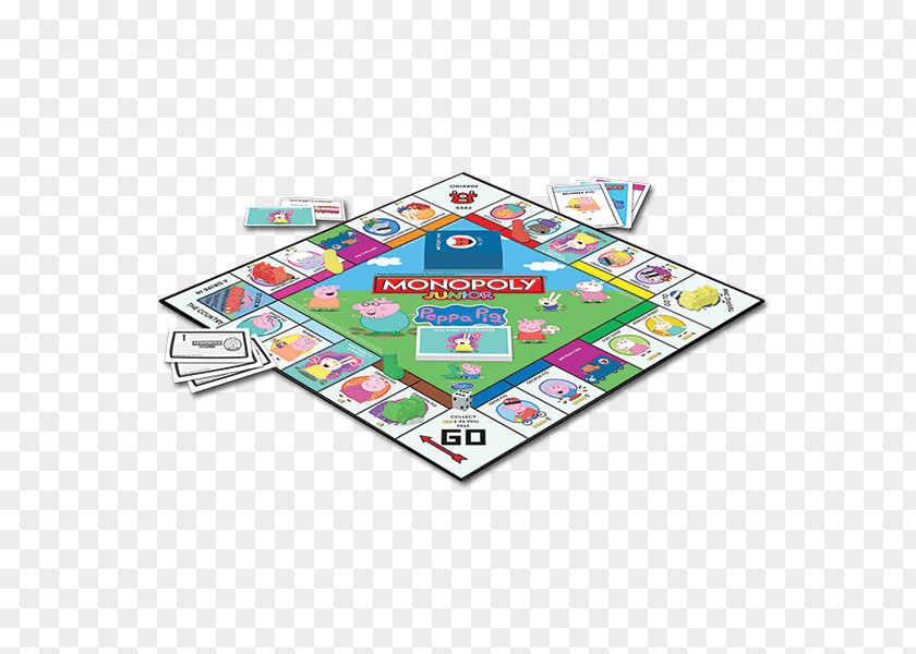 Peppa Monopoly Junior Operation Board Game PNG