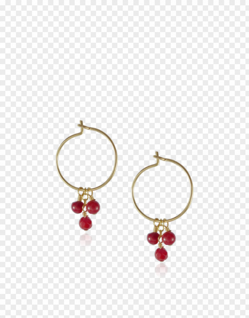 Ruby Earring Body Jewellery Maroon PNG