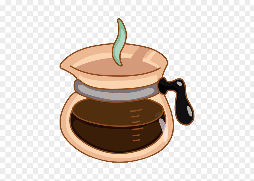 A Steaming Pot Of Coffee Cup Cafe Photography Clip Art PNG