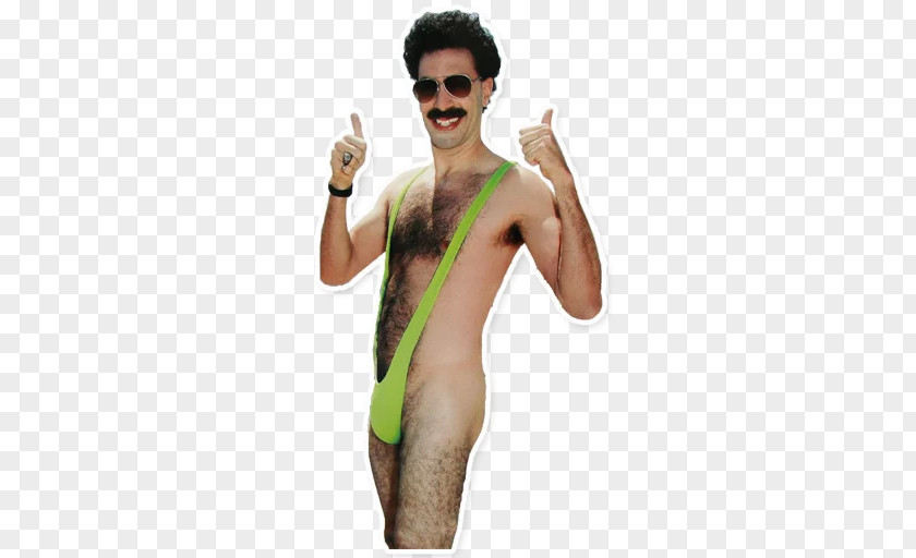 Borat Sagdiyev Sacha Baron Cohen Sling Swimsuit PNG