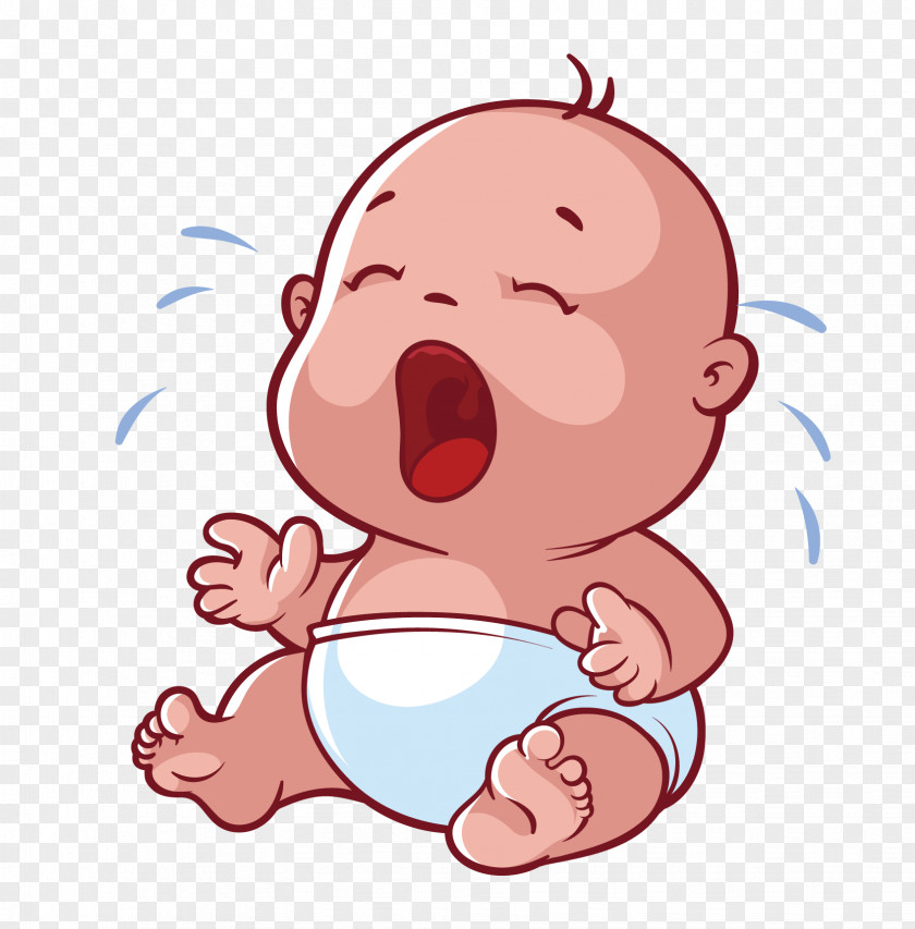 Crying Baby Infant Cartoon PNG
