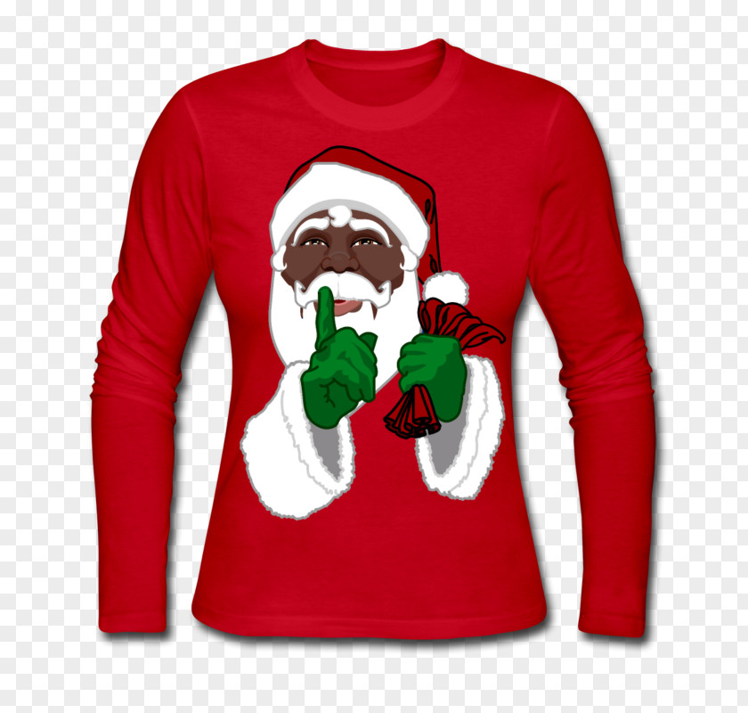 T-shirt Hoodie Sweater Santa Claus PNG