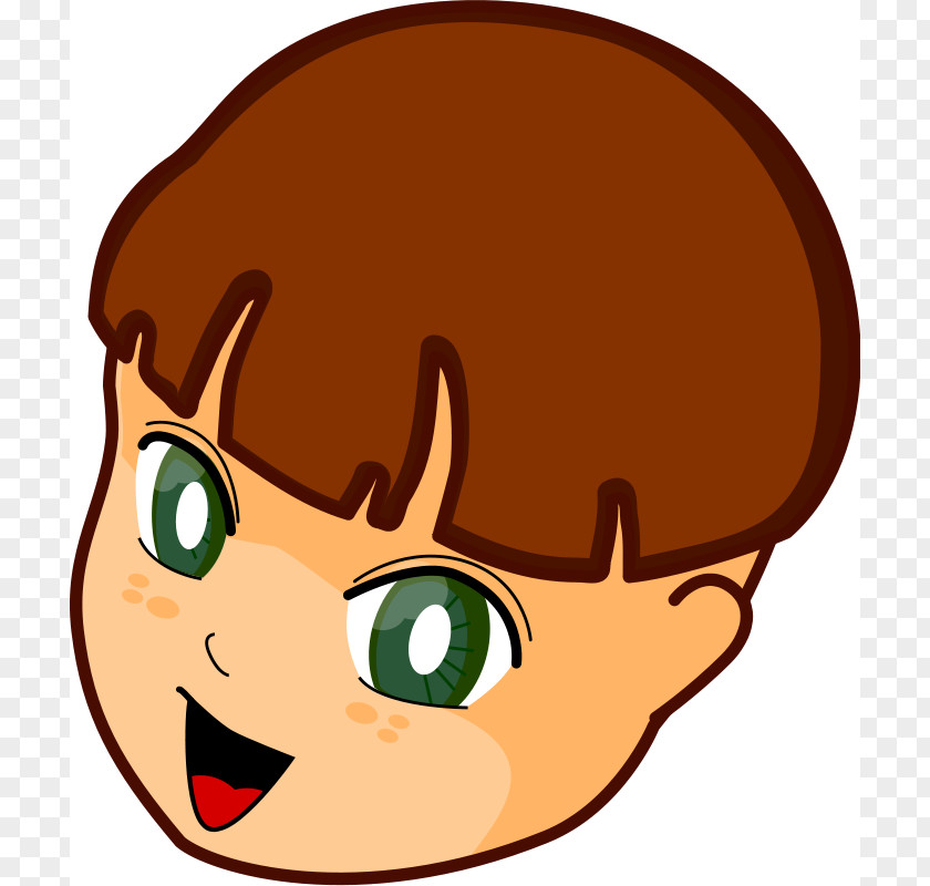 Clip Srt Face Boy Smiley Art PNG