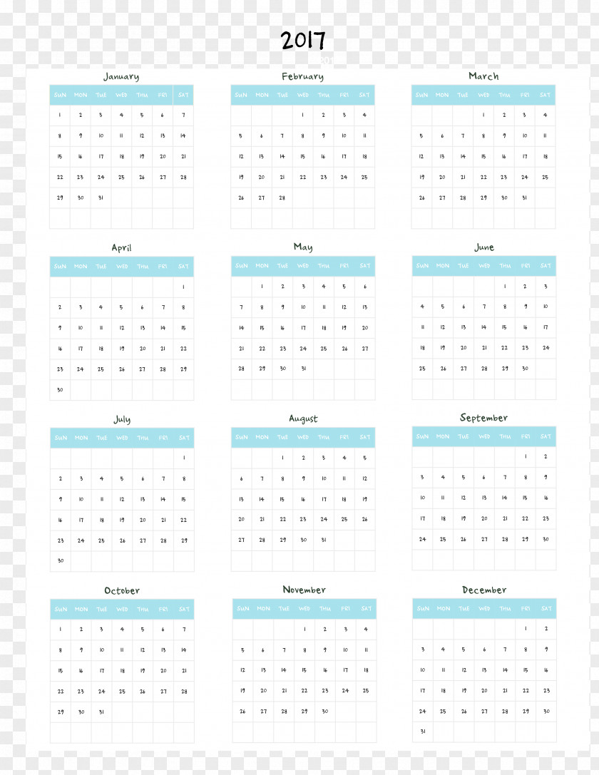 School Record Calendar Font PNG