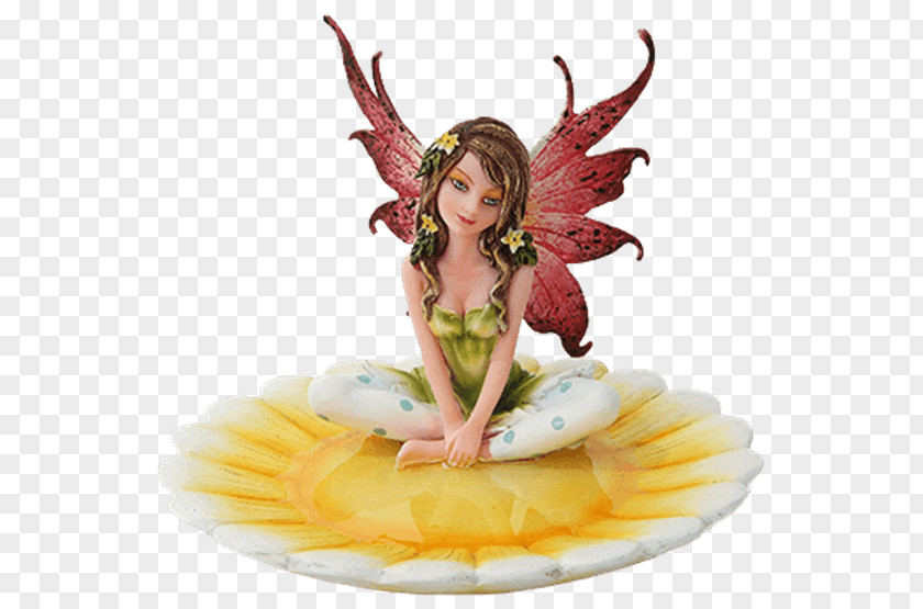 The Fairy Scatters Flowers Figurine Statue Legendary Creature Pixie PNG