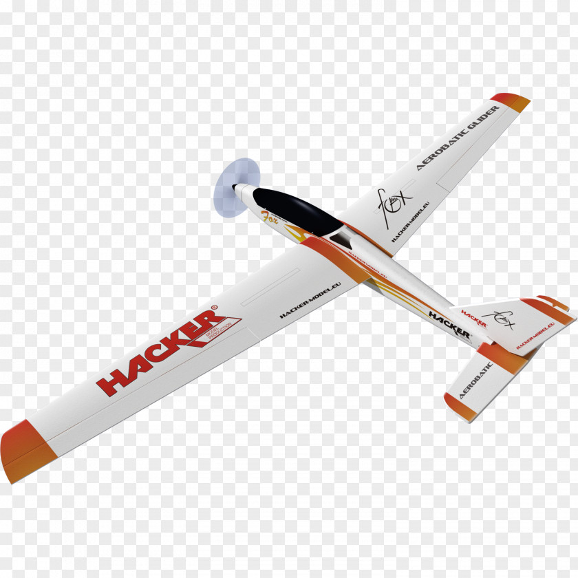 Hand-painted Fox Glider Hobby Model Aircraft Aviation PNG
