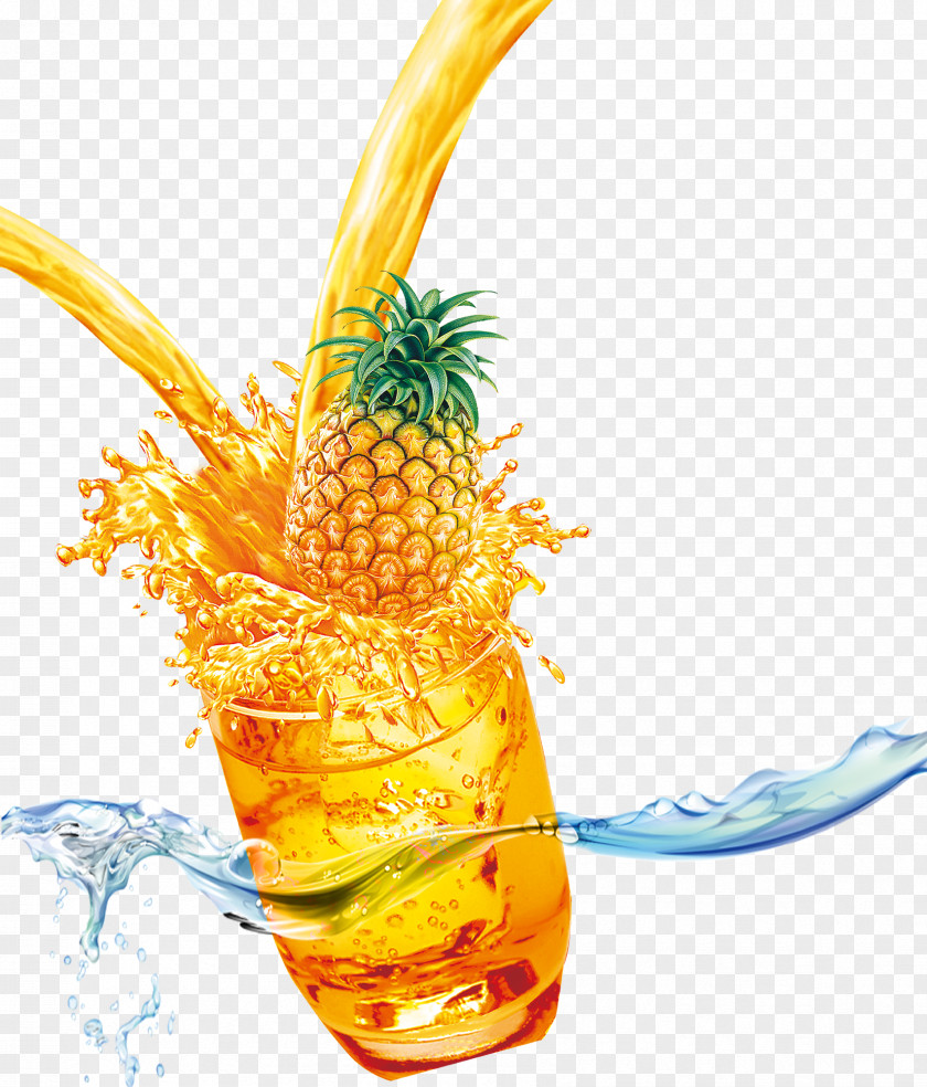 Pineapple Juice Drink Cocktail PNG