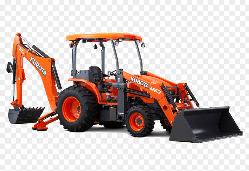 Tractor Backhoe Loader Kubota Corporation Rollover Protection Structure PNG