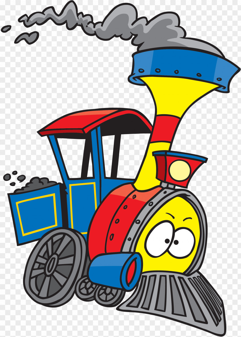 Train Cartoon Engine Clip Art PNG