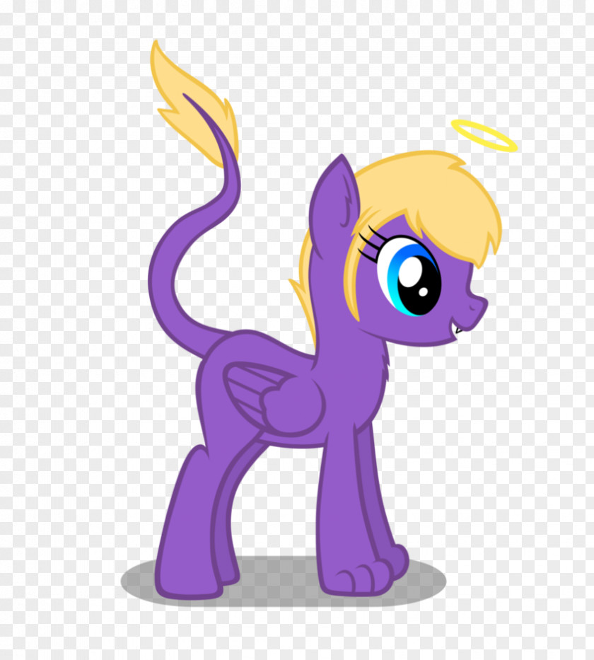 Angelica Cat Horse Clip Art Illustration Purple PNG