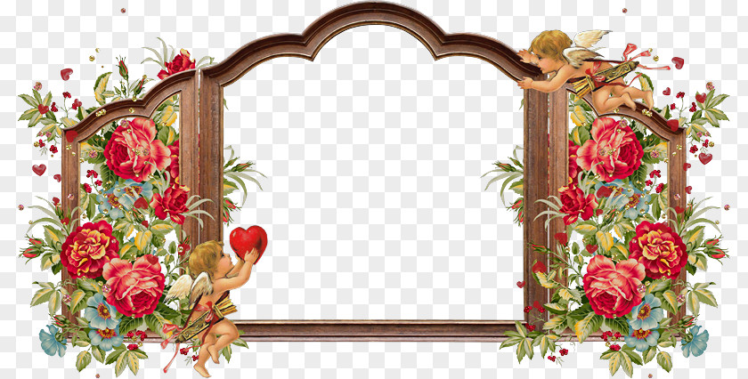 Flower Door Cherub Clip Art PNG