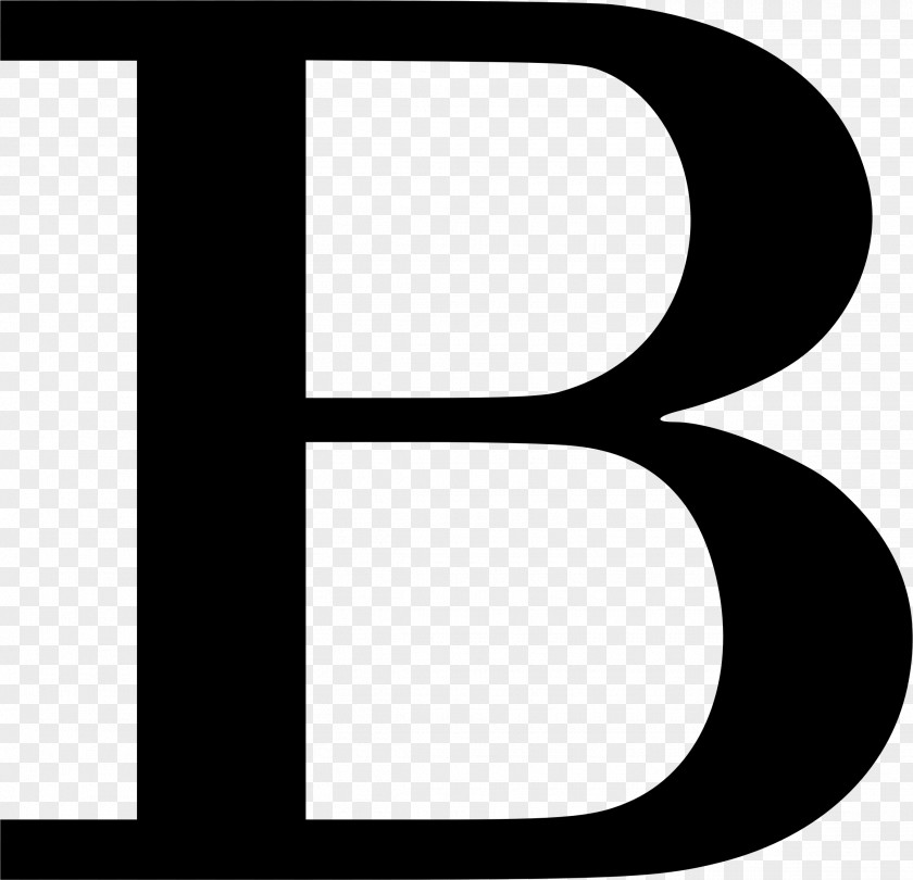 Letter B Black And White Brand Pattern PNG