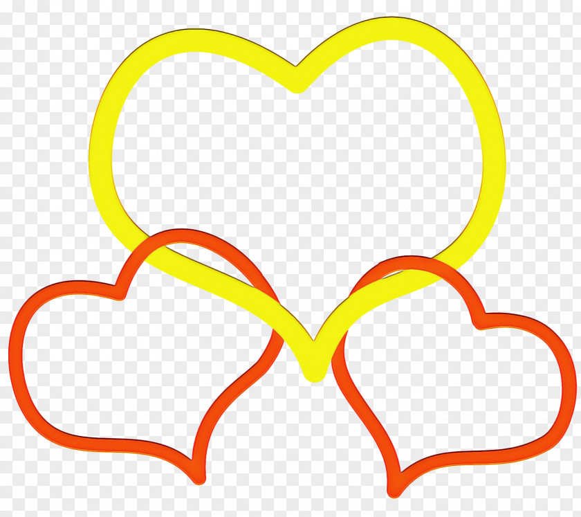 Love Yellow Valentines Day Frame PNG