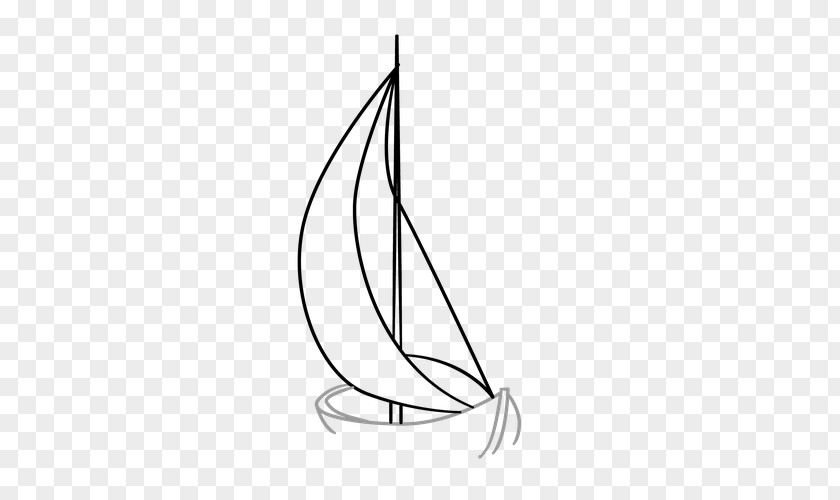 Sail Drawing Pencil Line Art Boat PNG