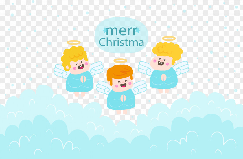 Three Cute Little Angels PNG