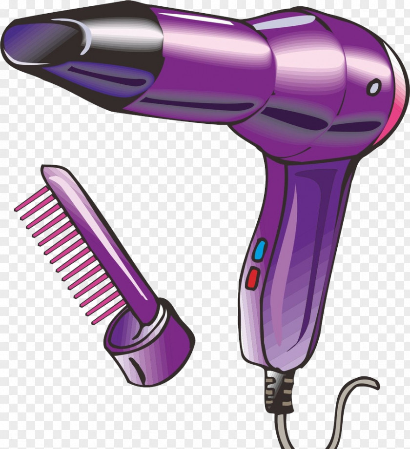 Cartoon Painting Hair Dryer Capelli PNG