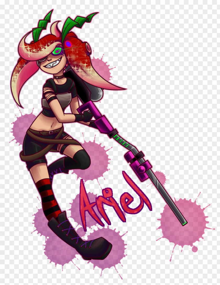 Pornstars Ariel Splatoon 2 Fan Art PNG