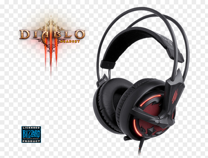 Diablo Series III: Reaper Of Souls Headphones SteelSeries Video Game Headset PNG