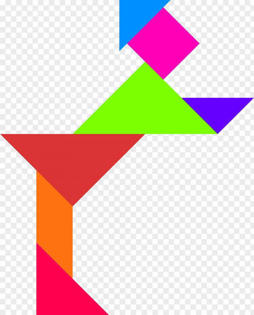 Figure Clipart Tangram Puzzle Color Clip Art PNG