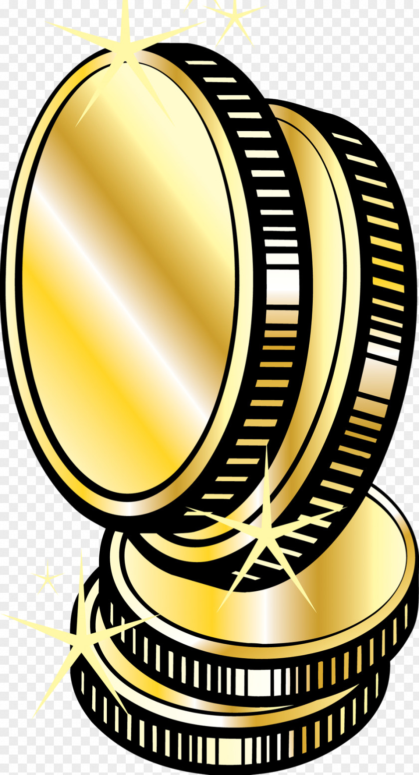 Gold Coins Money Clip Art PNG