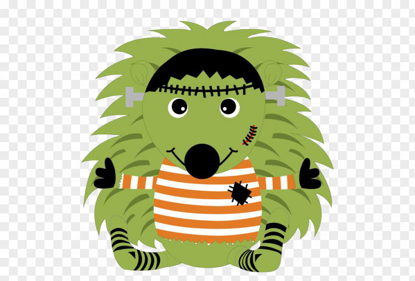 Hedgehog Cartoon Doll Illustration PNG